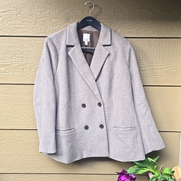 LC Lauren Conrad Double Breasted Notch Collar Blazer nwt NEW 2x - Picture 6 of 12